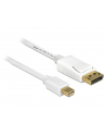 Delock kabel mini Displayport (M) - Displayport (M), 2m, white - nr 4