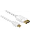 Delock kabel mini Displayport (M) - Displayport (M), 7m, white - nr 11