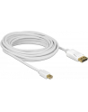 Delock kabel mini Displayport (M) - Displayport (M), 7m, white - nr 12