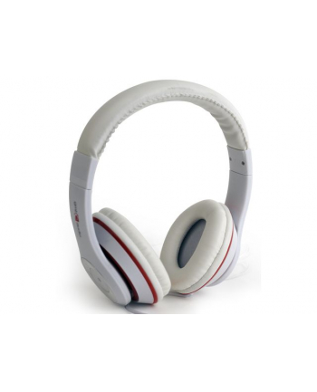 Gembird słuchawki stero LOS ANGELES z mikrofonem i regulacją głośności, białe