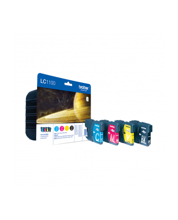 Brother Ink LC-1100 Value Pack, B/C/M/Y, Blister