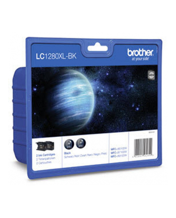 Brother Ink LC-1280XLBK black Twinpack, 2x black, Blister