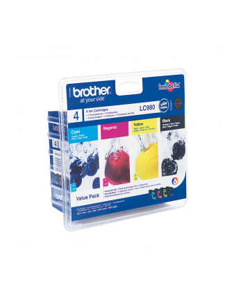 Brother Ink LC-980 Value Pack, B/C/M/Y, Blister