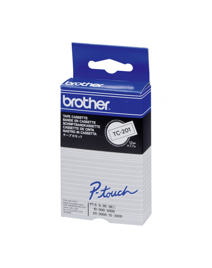 Brother Labels TC201 black/white, P-touch PT-15/PT20/PT-6 główny