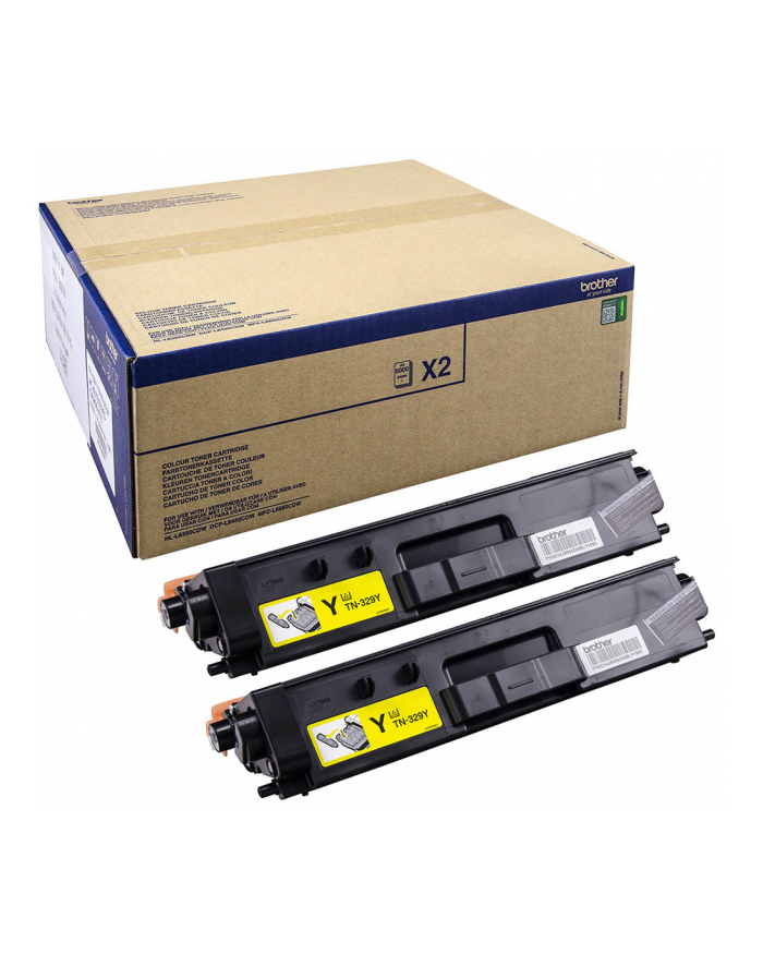 Brother Toner TN-329YTWIN Yellow, L8450xx, L8850xx Twinpack główny