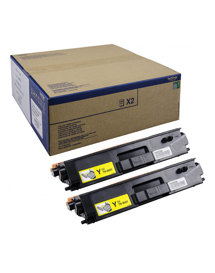Brother Toner TN-900YTWIN yellow, 6.000 S, Twinpack główny
