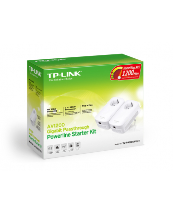 Powerline 1200mb TP-Link TL-PA8010P Kit, AC pass trough, GB Ethernet