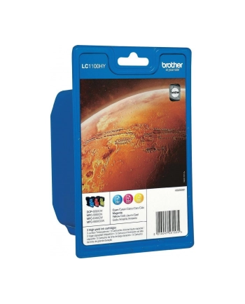 Brother Ink LC-1100HY Rainbow c/y/m, cyan, magenta, yellow, Blister nr 2