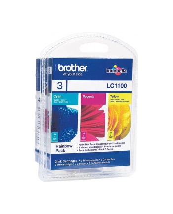 Brother Ink LC-1100 Rainbow c/m/y, cyan, magenta, yellow, Blister nr 2