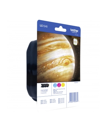 Brother Ink LC-1240 Rainbow c/m/y, cyan, magenta, yellow, Blister nr 1