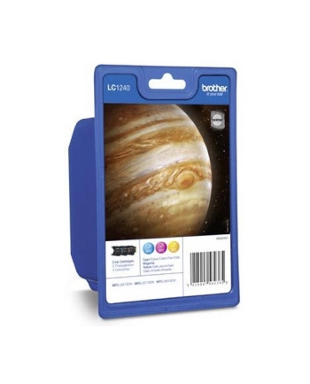 Brother Ink LC-1240 Rainbow c/m/y, cyan, magenta, yellow, Blister nr 2