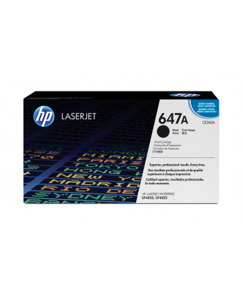 Hewlett-Packard HP Toner Czarny HP647A=CE260A  8500 str.