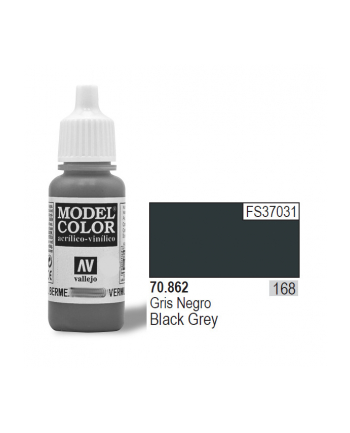 VALLEJO Farba Nr168 Black Grey 17ml