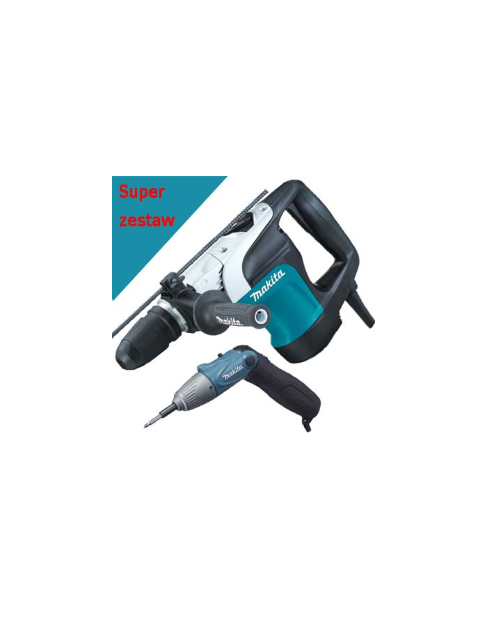 MŁOT UDAROWO-OBROTOWY HR 4002 + 6723 DW + P-18013 MAKITA główny