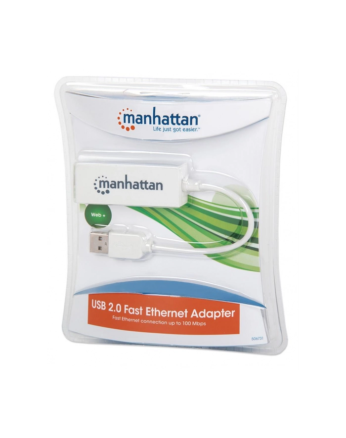 Manhattan Karta sieciowa USB 2.0 10/100 Mb/s RJ45 główny