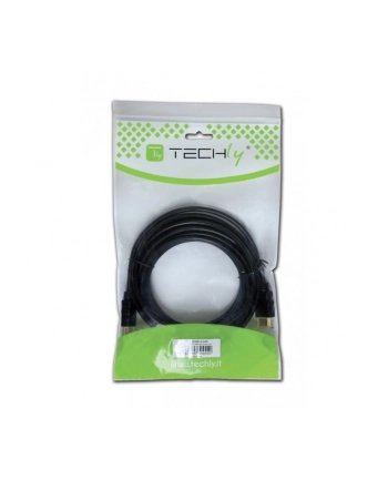 Techly Kabel monitorowy HDMI-HDMI M/M 1.4 Ethernet, ekranowany, 5m, czarny nr 1