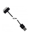 Whitenergy Kabel USB 2.0 do iPhone 4 transfer/ładowanie 30cm czarny - nr 6