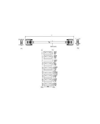 ART KABEL MONITOROWY DVI-D 24+1/DVI-D 24+1 DUAL LINK 1.8M oem