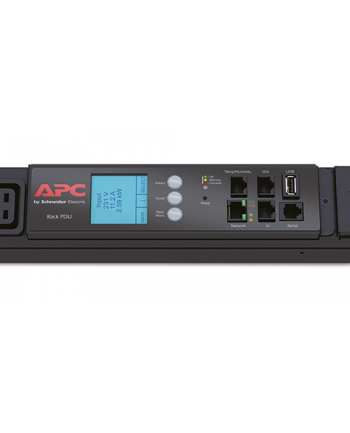 APC by Schneider Electric APC Rack PDU 2G, Metered, ZeroU, 17.3kW, 240V, (30) C13 & (12) C19