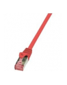 LOGILINK Patchcord Cat.6 S/FTP PIMF PrimeLine 0,5m, czerwony - nr 4
