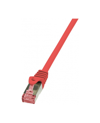 LOGILINK Patchcord Cat.6 S/FTP PIMF PrimeLine 0,5m, czerwony