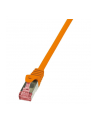 LOGILINK Patchcord Cat.6 S/FTP PIMF PrimeLine 0,5m, pomarańczowy - nr 1