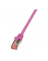 LOGILINK Patchcord Cat.6 S/FTP PIMF PrimeLine 1m, różowy - nr 4