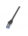LOGILINK Patchcord Cat.6A 10G S/FTP PIMF PrimeLine 0,5m czarny - nr 4