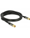 Delock Przewód antenowy IEC Plug > IEC Jack RG-6/U 1m black - nr 2