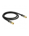 Delock Przewód antenowy IEC Plug > IEC Jack RG-6/U 1m black - nr 5
