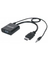 Manhattan Konwerter HDMI męski na VGA żeński z audio - nr 12