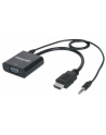 Manhattan Konwerter HDMI męski na VGA żeński z audio - nr 19