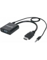 Manhattan Konwerter HDMI męski na VGA żeński z audio - nr 37