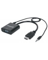Manhattan Konwerter HDMI męski na VGA żeński z audio - nr 7