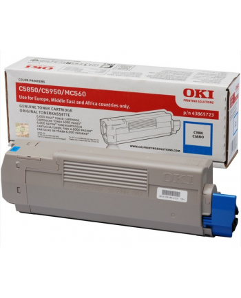 OKI Toner Niebieski C5850/5950=43865723=C5850  C5950  MC560  6000 str. nr 1