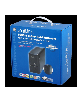 LOGILINK - Obudowa USB3.0 2xHDD 3.5'' RAID, SATA 3