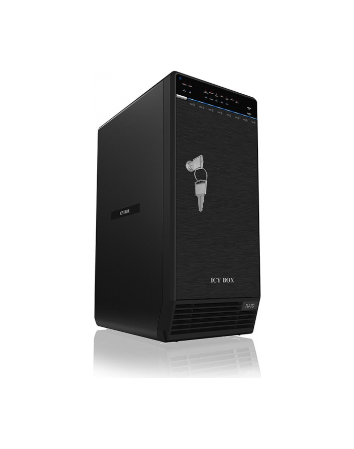 RaidSonic Icy Box Obudowa na 8 dysków 3,5'' SATA I/II/III, USB 3.0, eSATA, JBOD, czarna główny