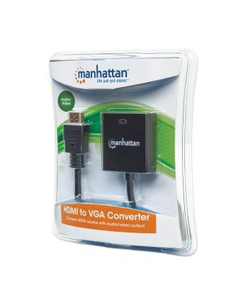 Manhattan Konwerter HDMI męski na VGA żeński z audio