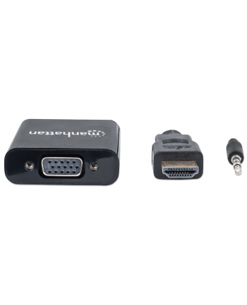 Manhattan Konwerter HDMI męski na VGA żeński z audio