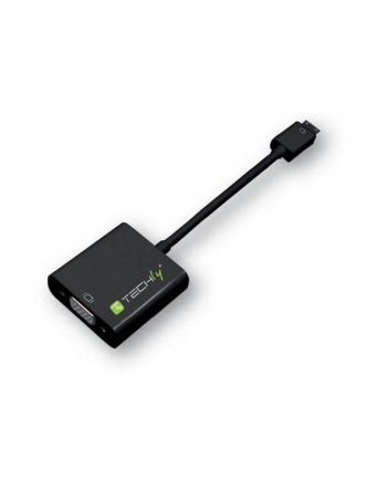 Techly Konwerter mini HDMI (C) męski na VGA żeński