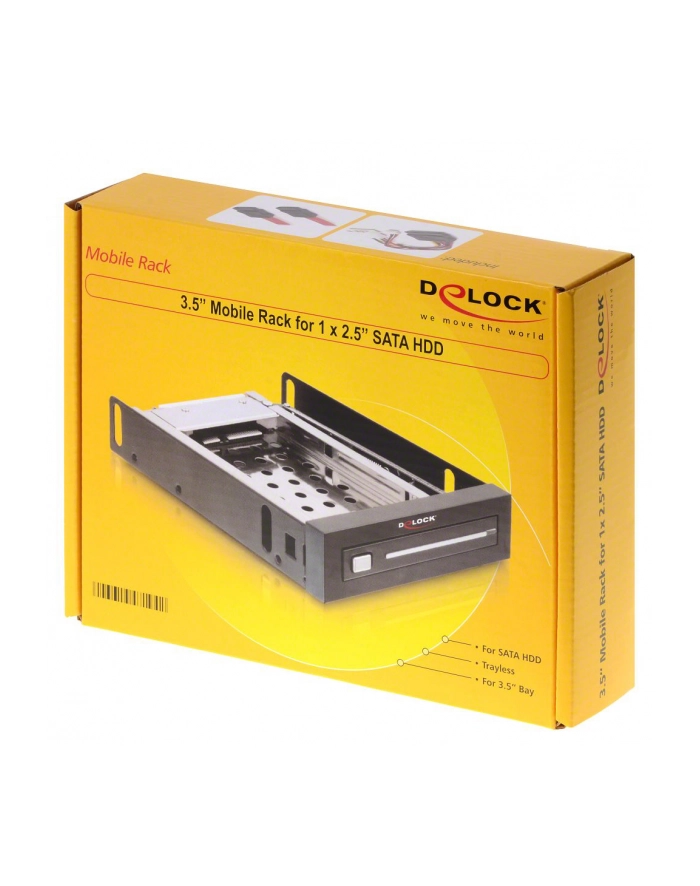 Delock Kieszeń HDD wewnętrzna SATA HDD/SSD 3.5'' na dysk 2.5'' główny