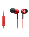 Sony MDR-EX110APW Słuchawki douszne zamknięte  czerwone AP (z mikrofonem) - nr 14