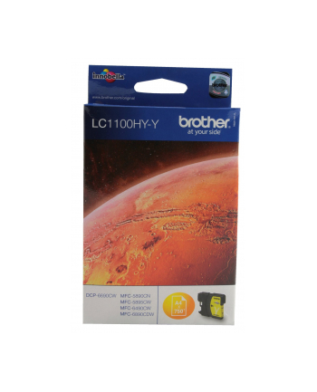 BROTHER Tusz Żółty LC1100HYY=LC-1100HYY  750 str. nr 2