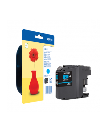 BROTHER Tusz Niebieski LC121C=LC-121C  300 str. nr 1