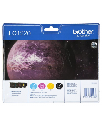 BROTHER Tusz LC1220VALBP=LC-1220VALBP  Zestaw CMYBk  LC1220C+LC1220M+LC1220Y+LC1220BK