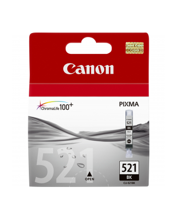 CANON Tusz Czarny CLI-521BK=CLI521Bk=2933B001  665 str.  9 ml nr 1