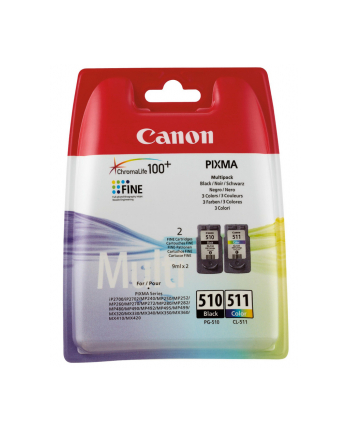 CANON Tusz PG-510/CL-511=PG510/CL511=2970B010  Zestaw Bk+Kolor  PG-510+CL-511