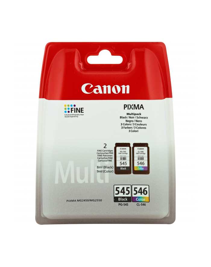 CANON Tusz PG-545/CL-546=PG545/CL546=8287B005  Zestaw Bk+Kolor  PG-545+CL-545 główny