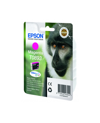 EPSON Tusz Czerwony T0893=C13T08934011  3.5 ml