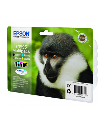 EPSON Tusz T0895=C13T08954010  Zestaw CMYK  T0891+T0892+T0893+T0894